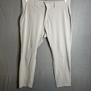 Fabletics The Only Pants Mens Light‎ Gray Performance Golf Stretch sz 32/30